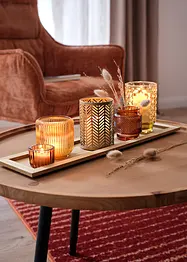 Plateau bougeoir avec 5 porte-bougies chauffe plat, bonprix