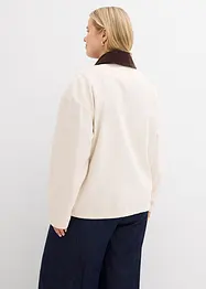 Veste légère en twill avec col en velours côtelé, bonprix