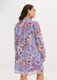 Robe-tunique en mousseline avec col lavallière, bonprix