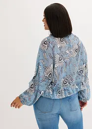 Blouse en mousseline à volants, bonprix