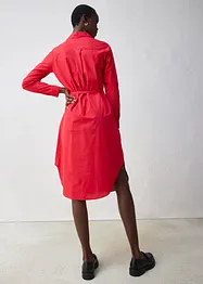 Hemdblusenkleid mit Seidenanteil, bonprix