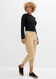 Pantalon sarouel ultra-doux, longueur 3/4, bonprix