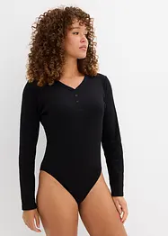 Gerippter Body mit reiner Bio-Baumwolle, bonprix