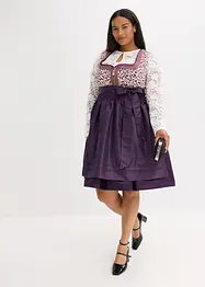Dirndl mit bestickter Schürze (2-tlg. Set), bonprix