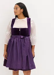 Dirndl mit Samt in Midilänge (2-tlg.Set), bonprix