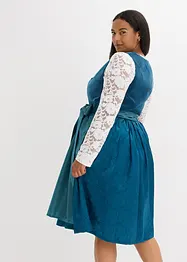 Dirndl mit Samt in Midilänge (2-tlg.Set), bonprix