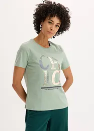 T-shirt avec imprimé brillant, bonprix