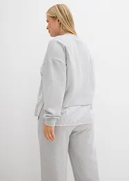 Sweat avec empiècement chemise, bonprix