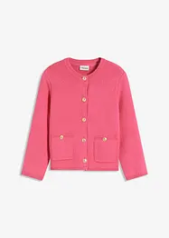Gilet court en maille avec boutons décoratifs, bonprix