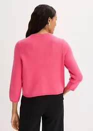 Gilet court en maille avec boutons décoratifs, bonprix