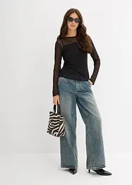 T-shirt manches longues en mesh, bonprix