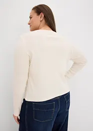 T-shirt côtelé 100% coton, bonprix