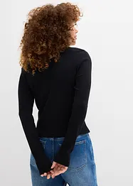 T-shirt côtelé 100% coton, bonprix