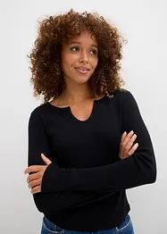 T-shirt côtelé 100% coton, bonprix