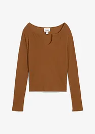 T-shirt côtelé 100% coton, bonprix