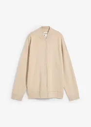 Oversize-Strickjacke mit Merinowolle, bonprix