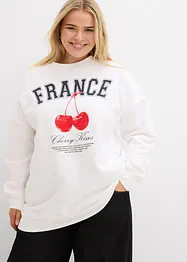 Sweat oversize 100% coton, bonprix