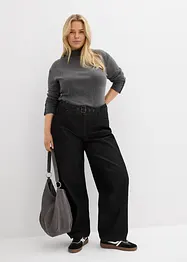 Geripptes Langarmshirt, bonprix