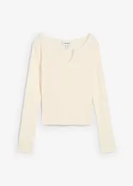 T-shirt côtelé 100% coton, bonprix