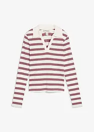 Polo côtelé à manches longues, bonprix