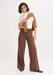 Bundfaltenhose aus fließendem Viskose-Mix, bonprix