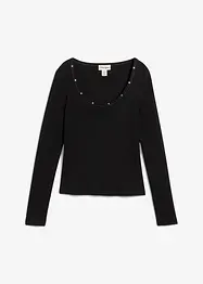 T-shirt côtelé 100% coton, bonprix
