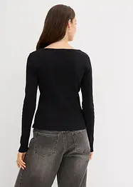 T-shirt côtelé 100% coton, bonprix
