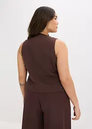 Gilet sans manches à boutons asymétriques, bonprix