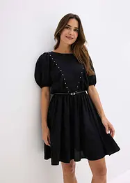 Robe avec ceinture et rivets, bonprix