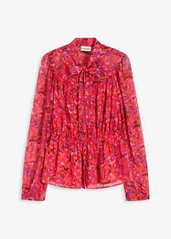 Blouse à lavallière en crêpe, bonprix