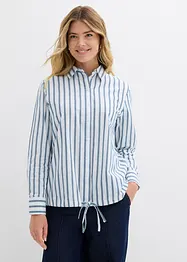Oversize-Bluse aus reiner Baumwolle, bonprix