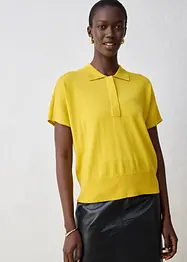 Pull en fine maille avec col polo, bonprix