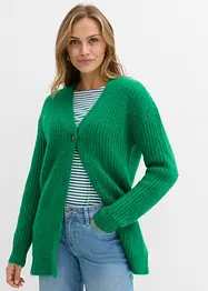 Grobstrickjacke aus weichem Wollmix, bonprix