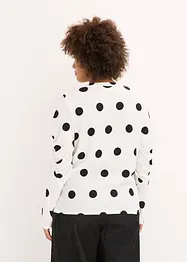 Langarmshirt aus strukturiertem Crêpe, bonprix