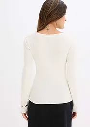Feinstrickpullover mit Schmuck-Detail, bonprix