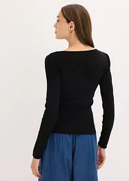 Pull en fine maille avec détail bijou, bonprix