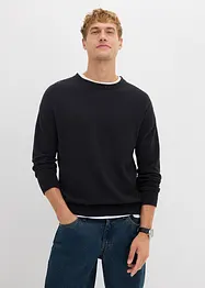 Pullover aus Struktur-Baumwoll-Mix, bonprix