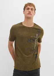 T-Shirt in gewaschener Optik aus reiner Bio-Baumwolle, bonprix