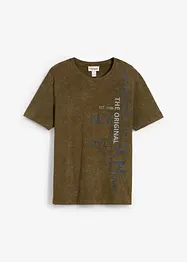 T-Shirt in gewaschener Optik aus reiner Bio-Baumwolle, bonprix