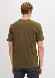T-Shirt in gewaschener Optik aus reiner Bio-Baumwolle, bonprix