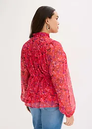 Blouse à lavallière en crêpe, bonprix