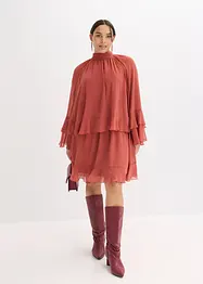 Chiffonkleid mit Volants, bonprix