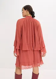 Chiffonkleid mit Volants, bonprix