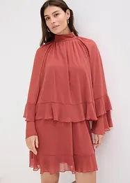 Chiffonkleid mit Volants, bonprix
