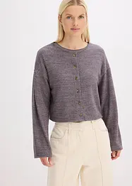 Gilet en fine maille côtelée, bonprix
