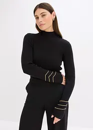 Feinstrickpullover mit Goldketten, bonprix