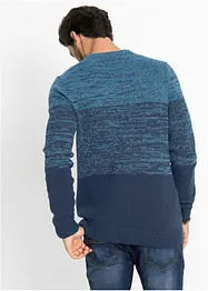 Pull en coton mélangé, coupe ventre confort, bonprix