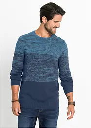 Pull en coton mélangé, coupe ventre confort, bonprix