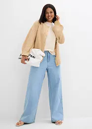 Jean droit taille mi-haute, loose, bonprix