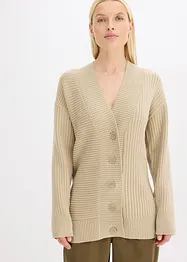 Gilet en maille côtelée, bonprix